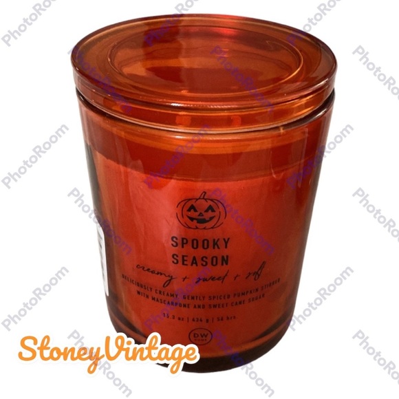 DW Candles Halloween Spooky Season 1 Wick Candle 3.8 oz Pumpkin Spice - Picture 2 of 6